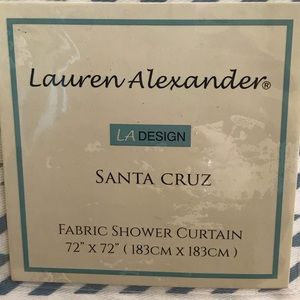 Lauren Alexander shower curtain NWT